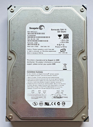 320gb sata seagate barracuda - 320gb,