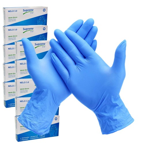 100 disposable nitrile gloves - 100,