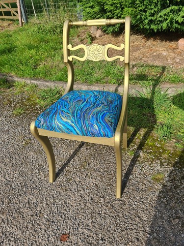 Antique regency chair seat - regency,