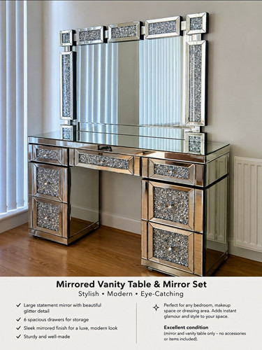 Mirrored silver dressing - mirrored,