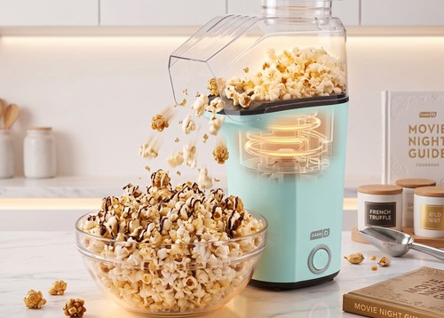 Hot air popcorn maker - hot,