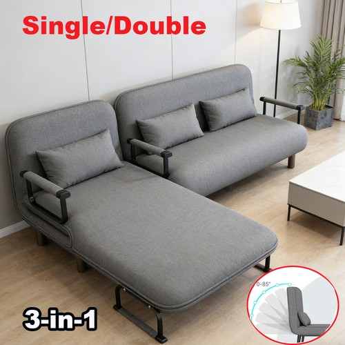 Double single fabric sofa bed - double/single,