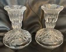 Galway Irish Candlesticks “Ashford “24% Lead Crystal *No Box*
