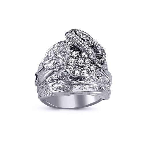 Mens rhodium plated silver - plated,
