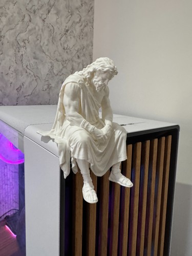 Zeus sitting edge statue greek - sitting,