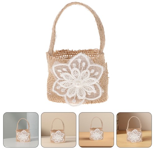 6pcs reusable burlap flower - reusable,