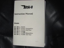 BSA OWNERS INSTRUCTION MANUAL