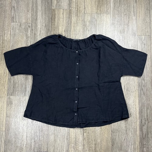 Oska black linen - oska, front