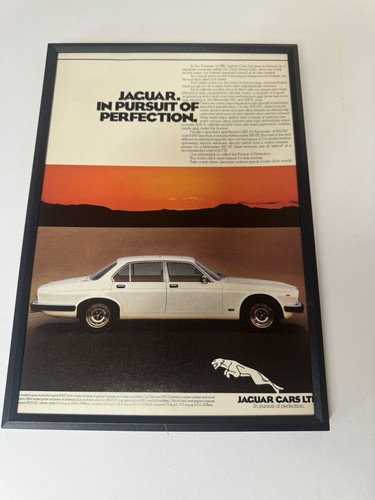 Framed original 1981 jaguar - original,