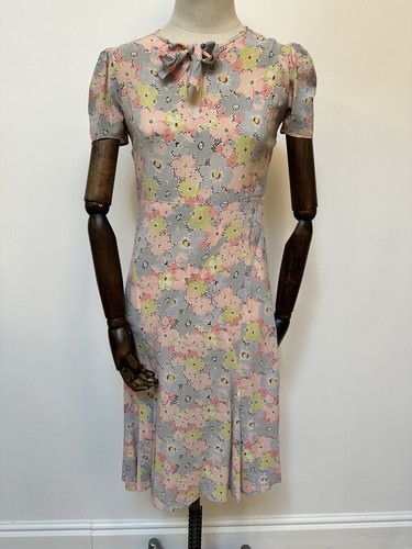 Vintage 1930s bias cut pastel - bias,