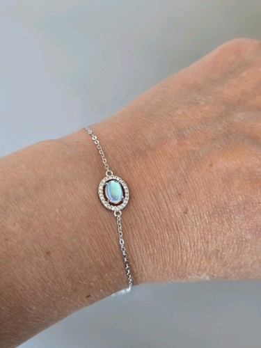 Synthetic moonstone halo - moonstone,