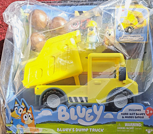 Bluey dump truck toy vehicle - bluey,