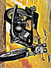 A4 Photo Motorbike yamaha yds7