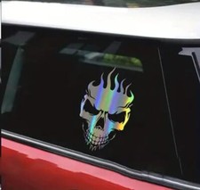 Fire Skull Holographic Laser