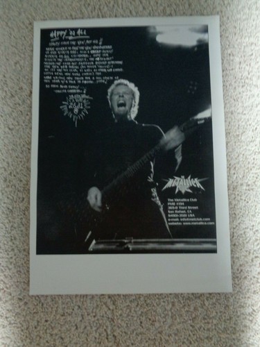 Rare 2001 metallica met - rare,