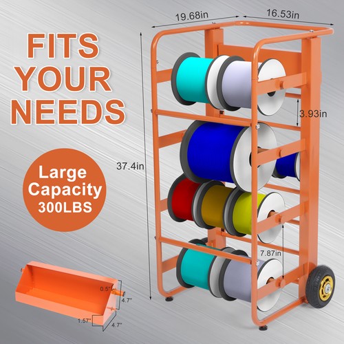 Wire spool rack - rack, caddy
