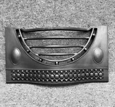 LARGE CAST IRON GEORGIAN FIRE SURROUND / FIREPLACE FRONT GRATE, ANTIQUE BARS