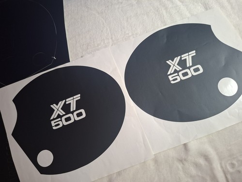 Yamaha xt500 side panel decals - yamaha,
