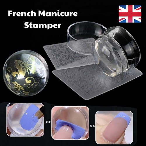 Silicone nail stamper french - nail,