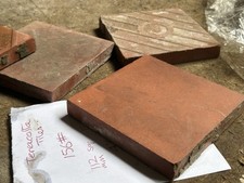 Minton Antique Victorian Terracotta Floor Tiles Square X4.25''