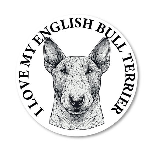 English bull terrier decal - bull,