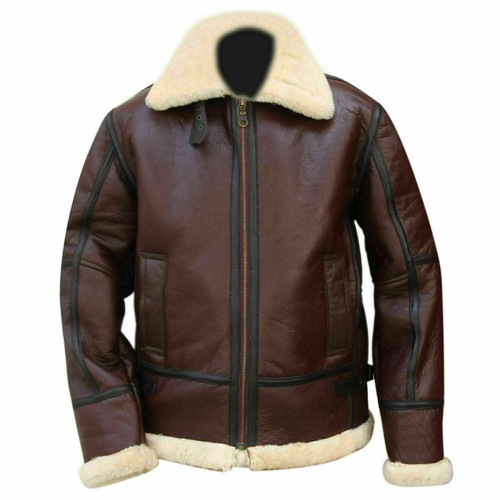 Men real sheepskin - sheepskin, leather