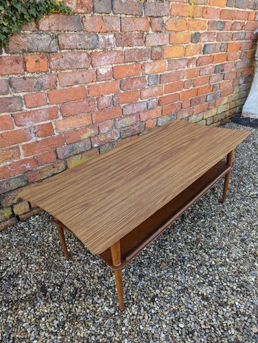 Vintage teak long john coffee - ,