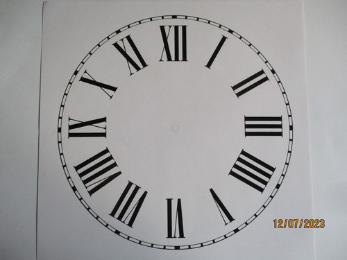 Wall clock dial face self - clock,