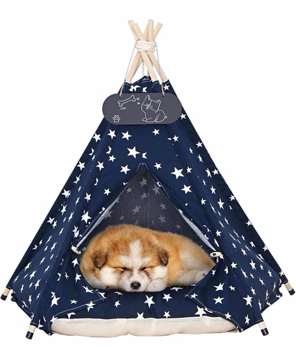 Star print canvas - portable, dog