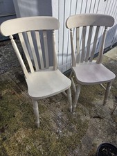 2x Painted Farmhouse Slat-Back