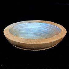 Hardwood soap dish with polished oyster shell. Perfect for bathrooms & nautical