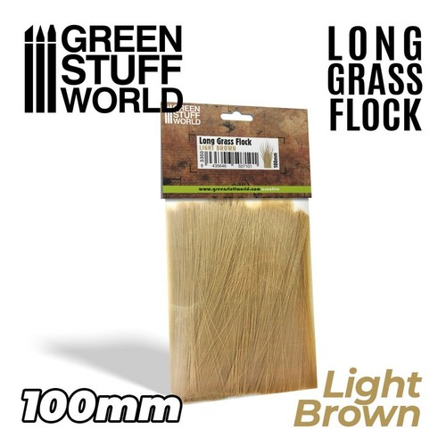 Long grass flock 100mm - 100mm, light