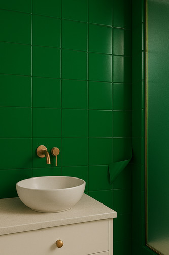 Green gloss 10x8inchsq vinyl - gloss,