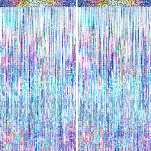 Packs silver foil - silver, fringe