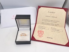Certificated Cartier 18ct Rose Gold 2mm Wedding Band Ring. Goldmine Jewellers.