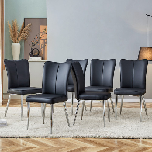 Modern dining chairs set 6 - modern,