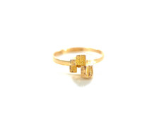 Gold Ladies' Ring "Block" -