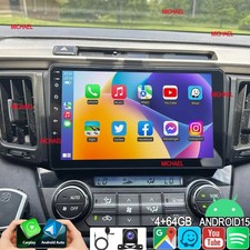 4+64G Car Radio For Toyota RAV4 2013-2018 Android15 Carplay Head unit FM Sat Nav