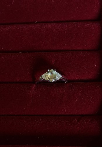 14k white gold - zultanite, ring