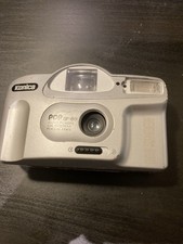 KONICA POP BF-85 BIG FINDER 35MM FILM CAMERA~AUTO FLASH~batteries cover missing 