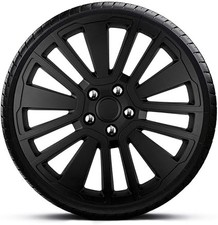 FOR RENAULT SCENIC 16" INCH WHEEL TRIMS COVERS HUB CAPS BLACK SR 4PC
