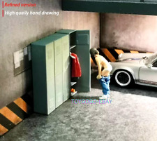 TOY 1/64 street people sexy girl beach garage accessories mini sand diorama