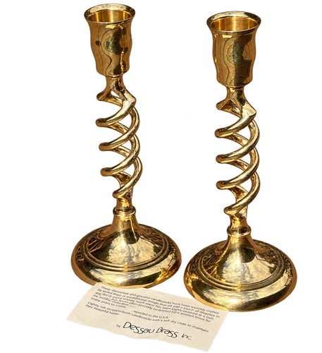 Vintage dessau brass spiral - brass,