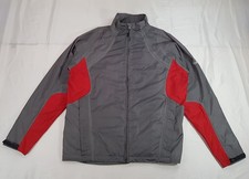 SUNICE STORM SIZE MEDIUM M MENS GREY RED LIGHTWEIGHT WATERPROOF GOLF JACKET COAT