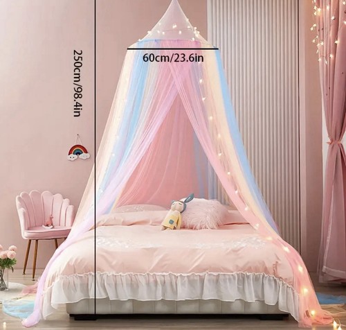 Rainbow princess bed canopy - princess,