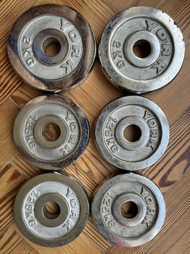 York chromed iron barbell - 1”,