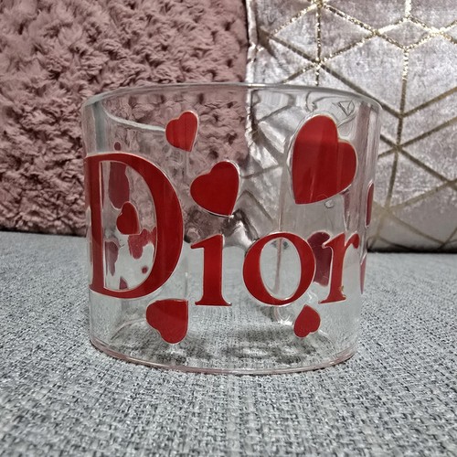 Dior lucite red hearts cuff - dior,