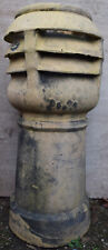Two 34 x 14 inch Large Victorian Vintage Vented Chimney Pots / Garden Planters