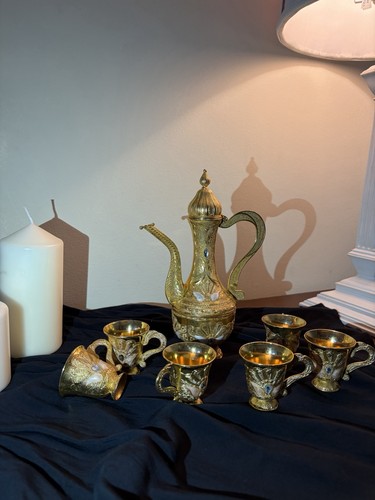 Turkish coffee set vintage tea - coffee,
