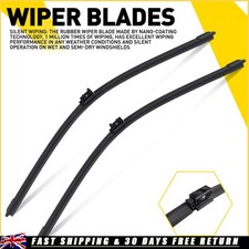 2x Wiper Blades (Pair) Flat /
